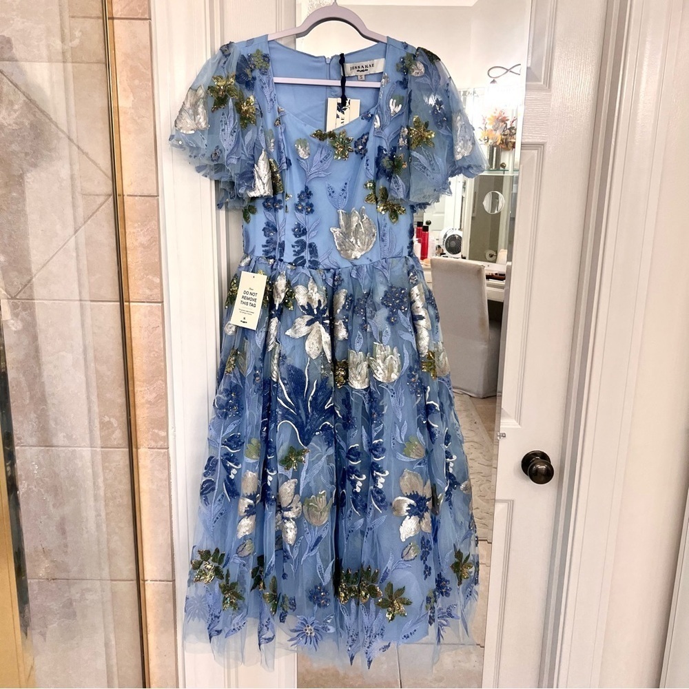 NWT JessaKae Canterbury Dress, Midi, Blue, Size Small - Sold Out online!